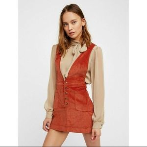 Free People Old School Love Jumper Corduroy dress